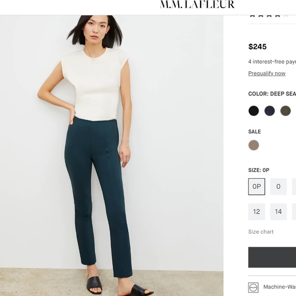MM Lafleur Pants - MM Lafleur Foster Pant - size 6 pine green